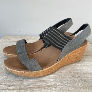 Wedged Sandals - SKETCHERS - worn once!